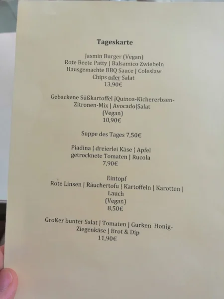 menu 0 of Café Jasmin