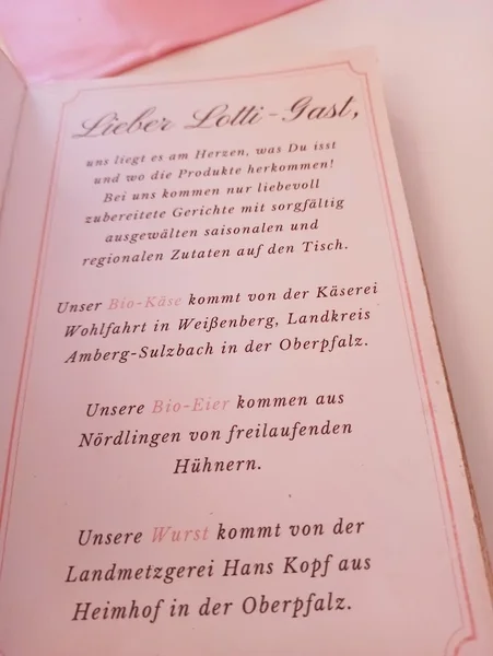 menu 0 of Café Lotti München