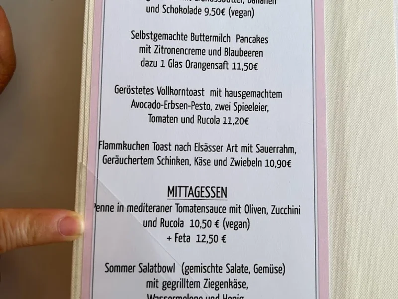 menu 1 of Café Lotti München