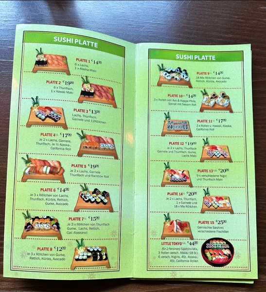 menu 0 of Little Tokyo - Asian Vegan Sushi Restaurant München