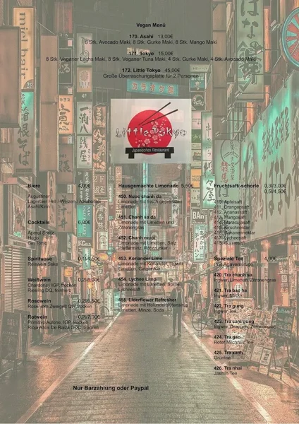 menu 2 of Little Tokyo - Asian Vegan Sushi Restaurant München