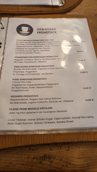 menu 2 of Café Mikkels