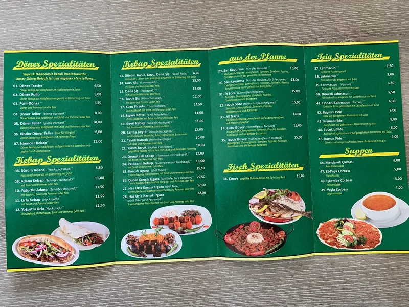 menu 1 of Has Urfa Holzkohlegrill Ocakbasi