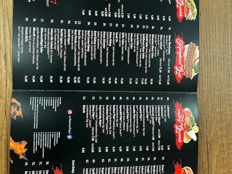 menu 0 of Restaurant Sultan Sofrasi