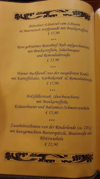 menu 0 of Tattenbach Wirtshaus & Stüberl