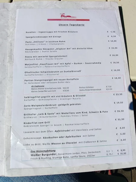 menu 0 of Leib & Seele