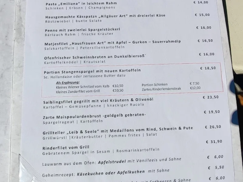menu 0 of Leib & Seele