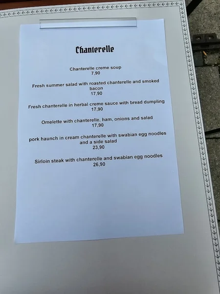 menu 2 of Gasthaus Isarthor
