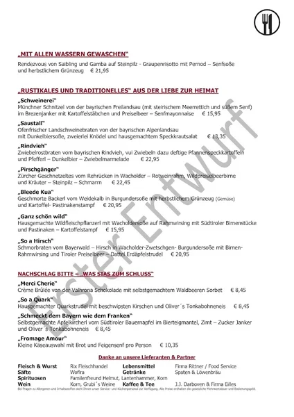 menu 0 of Zum Alten Markt