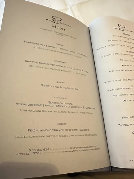 menu 1 of Le Stollberg