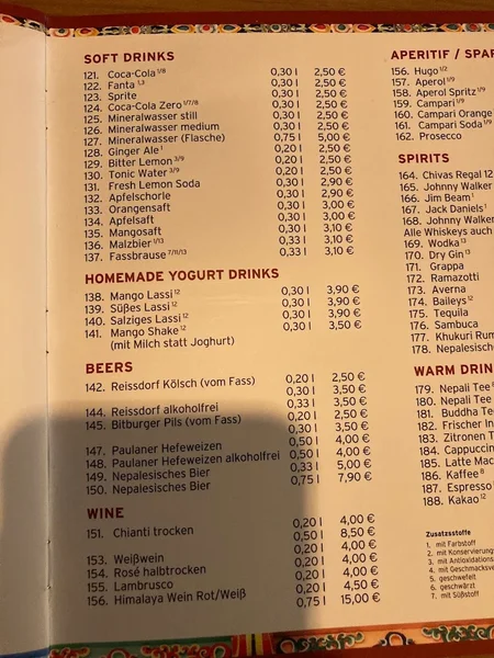 menu 0 of Buddha’s Eye Nepal Tibet Restaurant