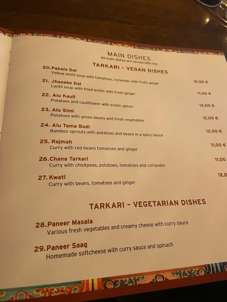 menu 2 of Buddha’s Eye Nepal Tibet Restaurant