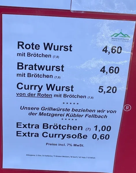 menu 2 of Bärenschlössle