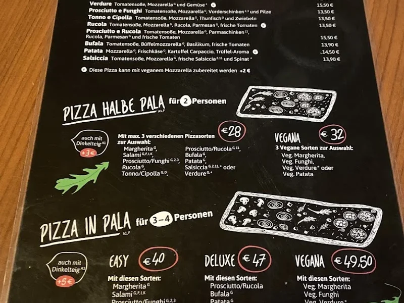 menu 0 of Pizzesco