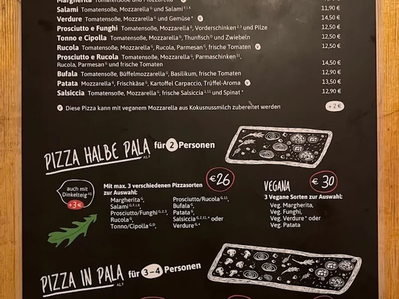 menu 1 of Pizzesco