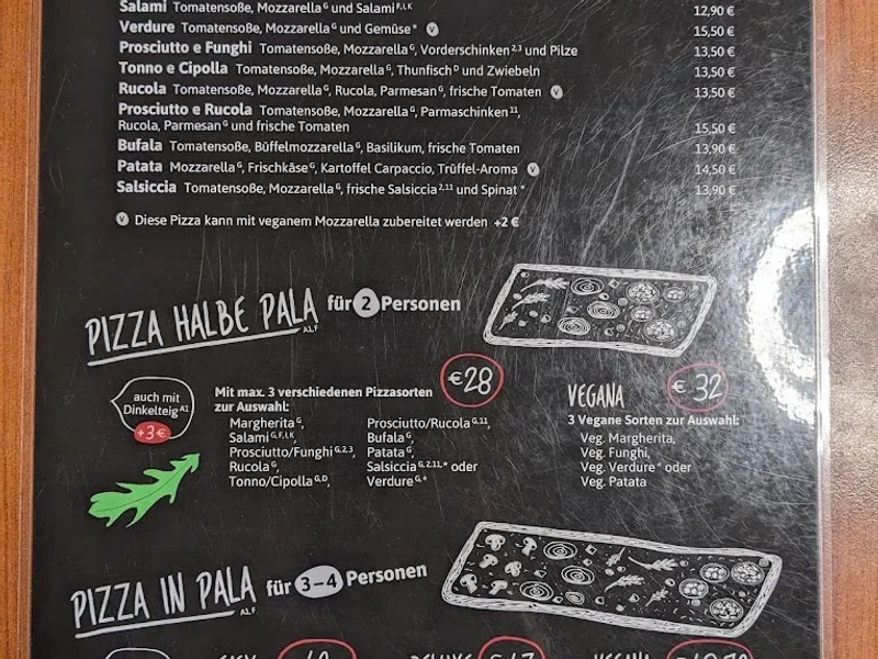 menu 2 of Pizzesco