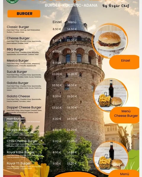 menu 0 of Burger Galata& Kokereç &Adana