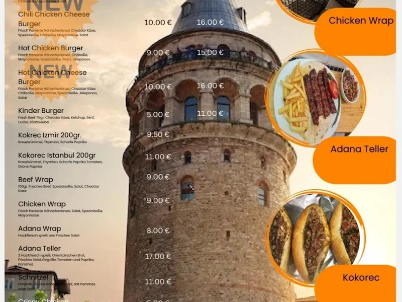 menu 1 of Burger Galata& Kokereç &Adana