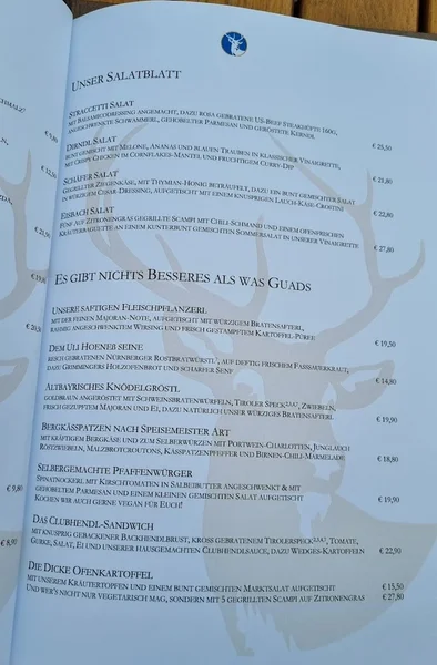 menu 0 of Harlachinger Jagdschlössl