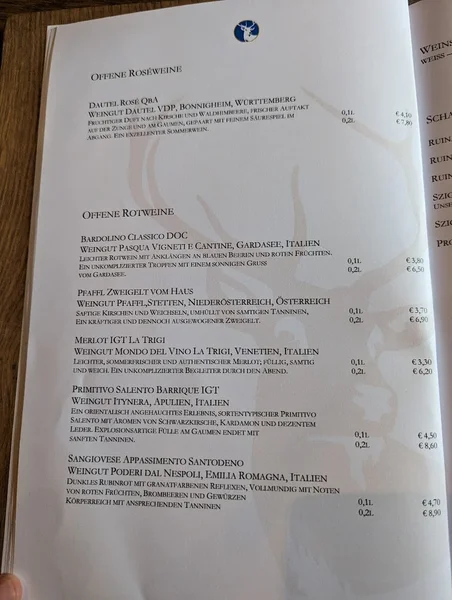 menu 1 of Harlachinger Jagdschlössl