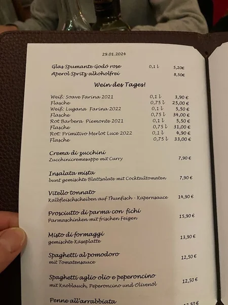 menu 1 of Vitigno