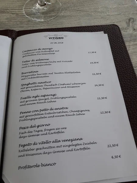 menu 2 of Vitigno