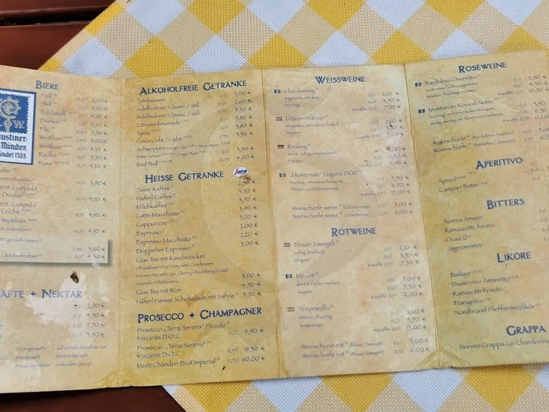 menu 0 of Giesinger Garten