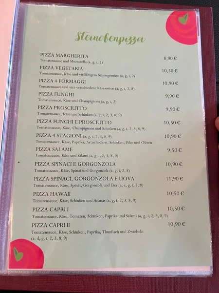 menu 1 of Pizza e Pasta Da Francesco