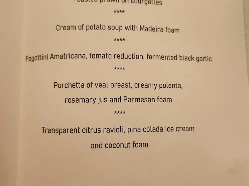 menu 1 of Acquarello