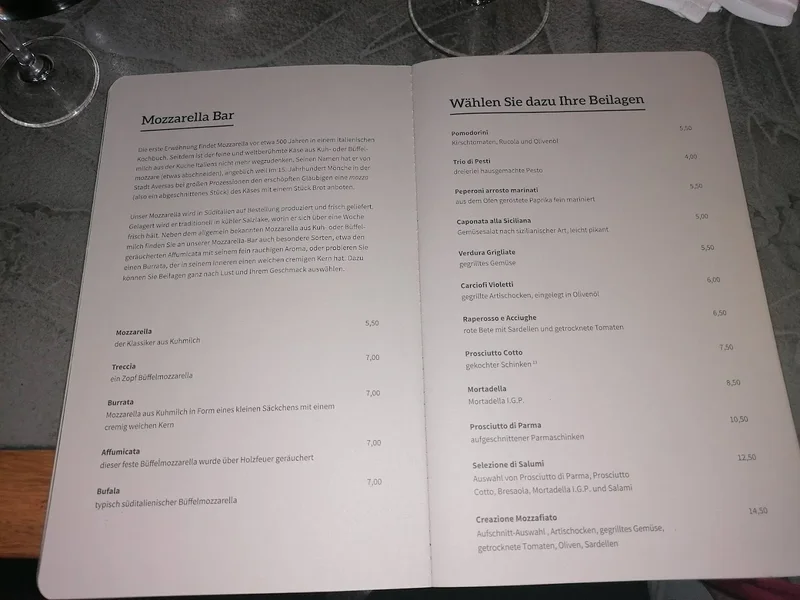 menu 2 of Mozzamo Sendling