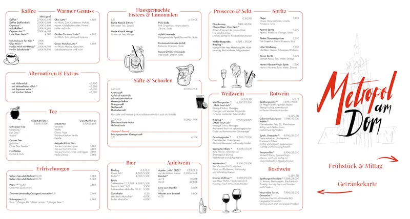 menu 1 of Metropol am Dom - Café & Restaurant