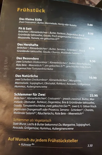 menu 1 of Amélie's Wohnzimmer - Frankfurt am Main