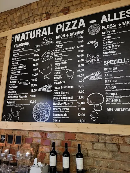 menu 2 of Natural Pizza