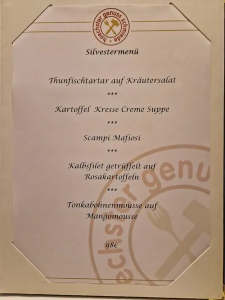 menu 1 of Höchster Genussschmiede