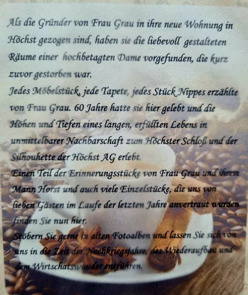menu 0 of Frau Grau