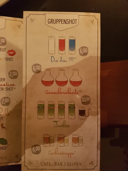menu 0 of Cafe & Bar Celona Hamburg Eppendorf