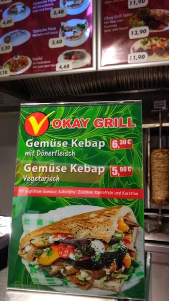 menu 1 of Okay Grill