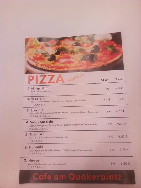 menu 0 of Quartierspavillon Frankfurt