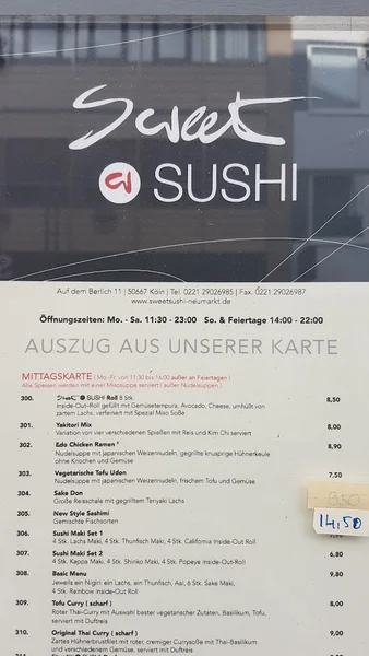 menu 0 of Sweet Sushi