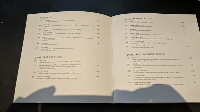 menu 2 of Sweet Sushi