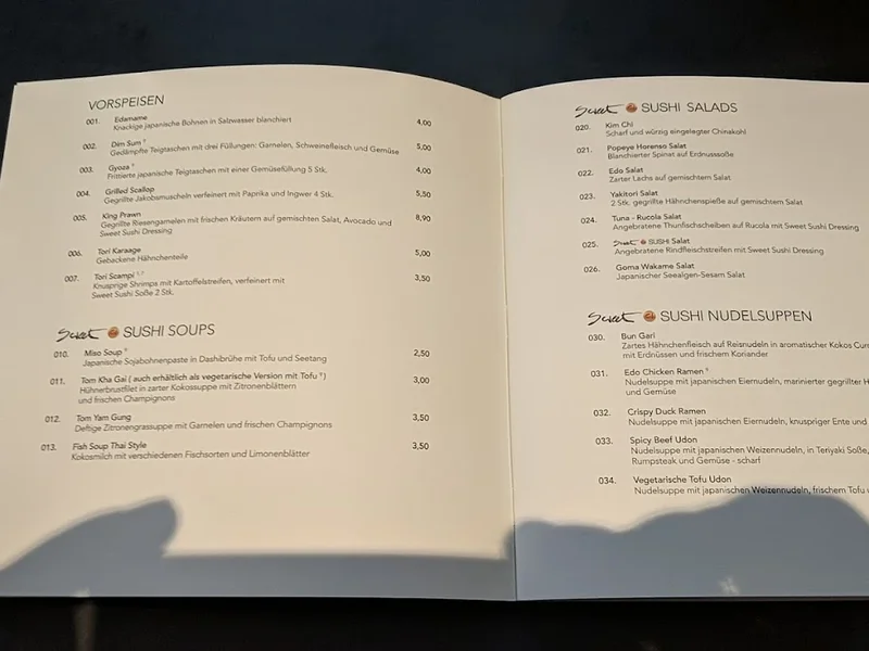 menu 2 of Sweet Sushi