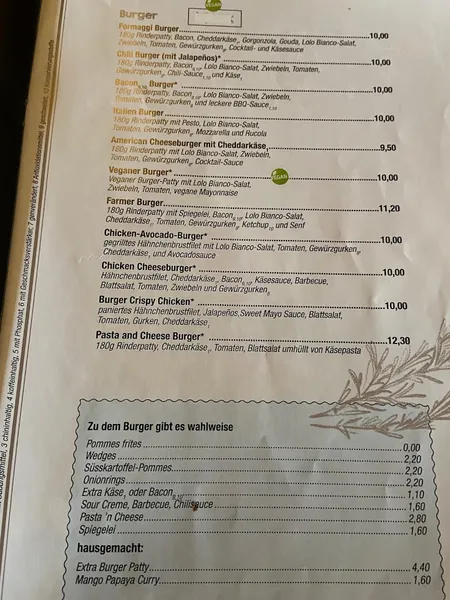 menu 2 of Restaurant Caspari
