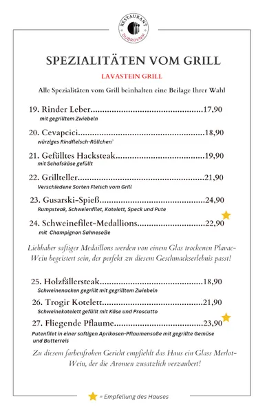 menu 1 of Restaurant Dubrovnik
