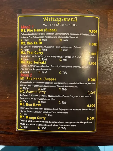 menu 1 of Anoni Vietnamesische Küche