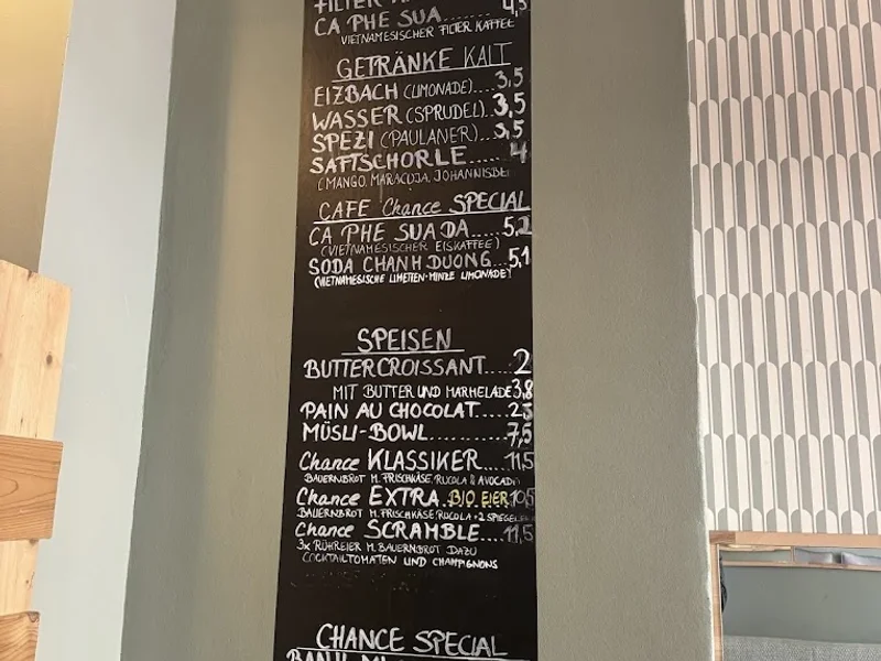menu 0 of Cafe Chance