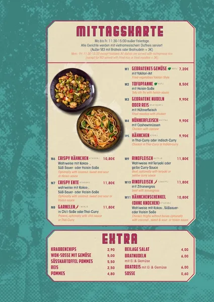 menu 2 of Panda's Küche