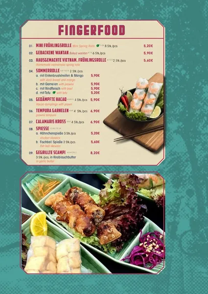 menu 1 of Panda's Küche