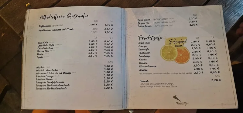 menu 0 of Scotty's Bahrenfeld