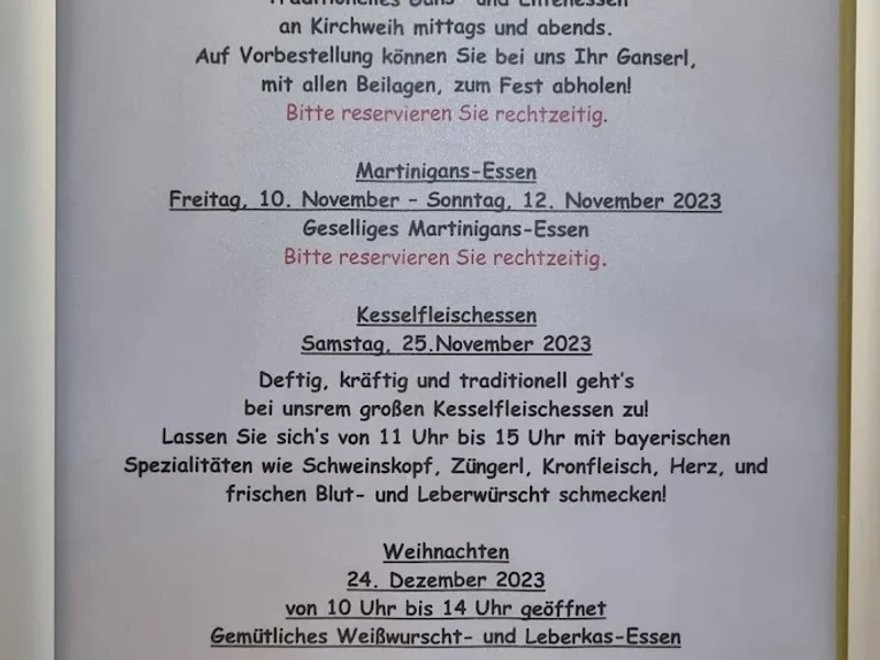 menu 2 of Franziskaner Wirtshaus & Biergarten - Trudering-Riem, München