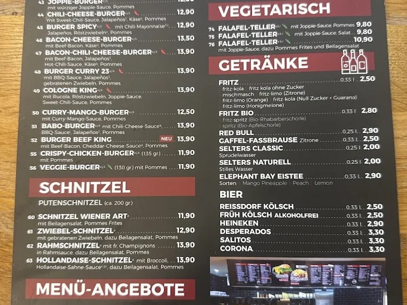 menu 1 of Curry 23 Köln